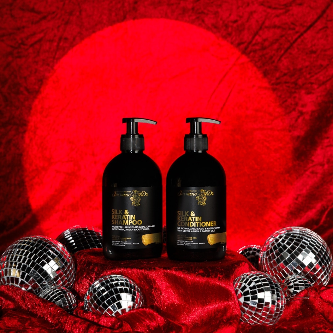 Σαμπουάν Silk & Keratin μικρό (500ml) + Conditioner Silk & Keratin μικρό (500ml)